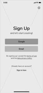 Sign Up Screen